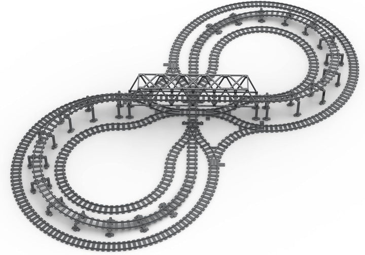 Trixbrix Supports Bundle 2.0 Compatible with Lego City Train Sets 60197 60198 10277 60205 60238 6033