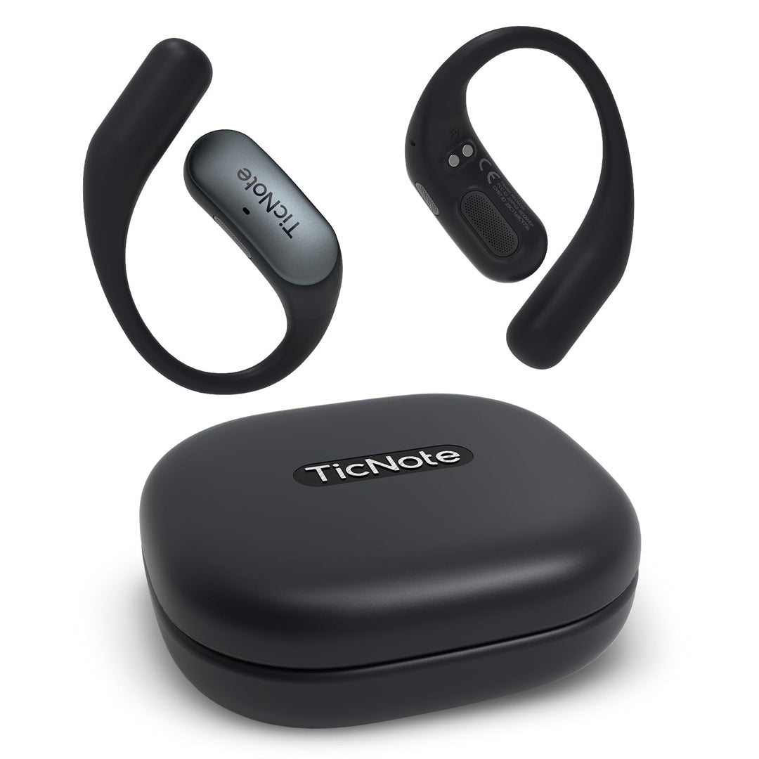 Mobvoi TicNote Pods Wearable KI-Sprachrekorder mit Auto-Transkription &amp; Meeting-Notizen, Wi-Fi – Spr
