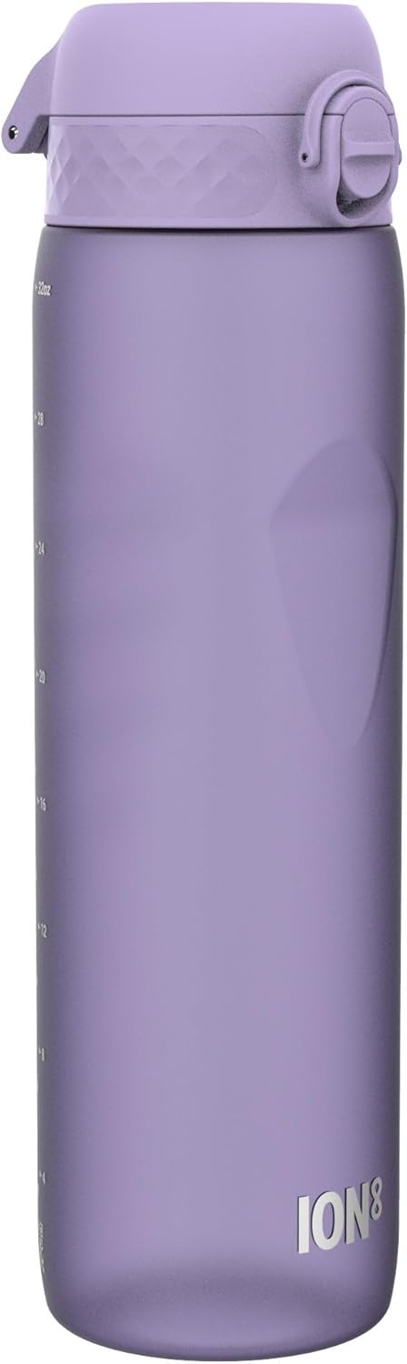 Ion8 1 Liter Trinkflasche, 1000ml, Auslaufsicher, Einhandöffnung, Sichere Verriegelung, Spülmaschine