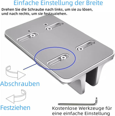 Vertikaler Laptop Ständer, Aluminium Büro Verstellbarer Notebook Ständer, Verstellbarer Dock-Grösse