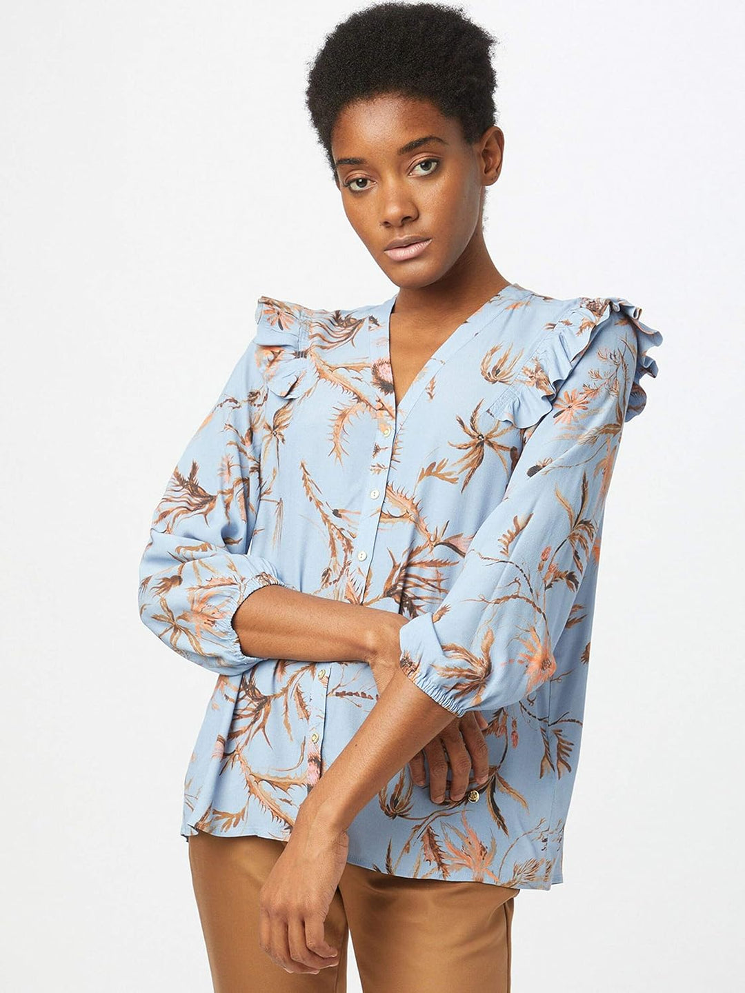 Mos Mosh Damen Bluse Debby Thistle blau S