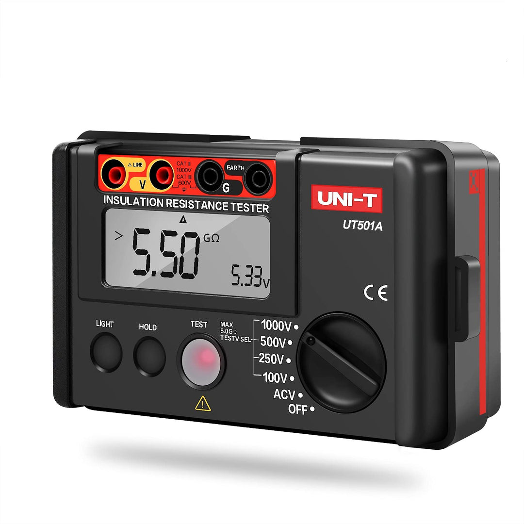Isolierung Widerstand Tester, UT501A LCD Isolationsmessgerät Isolationstester, Digital Megaohmmeter
