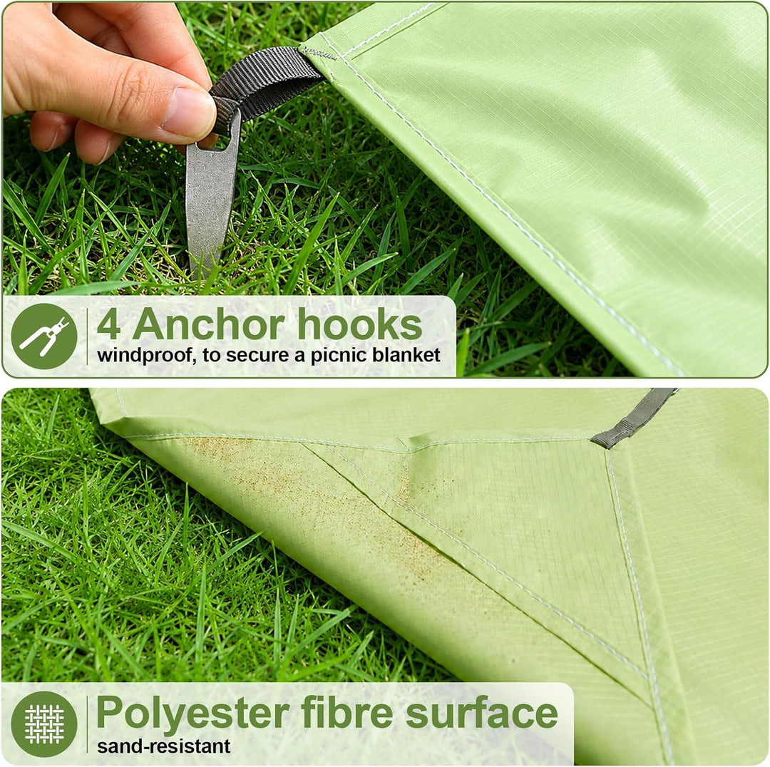 Picknickdecke, Wasserdicht Waschbare Stranddecke, Strandmatte, Sandfeste Stranddecke, Tragbare Stran