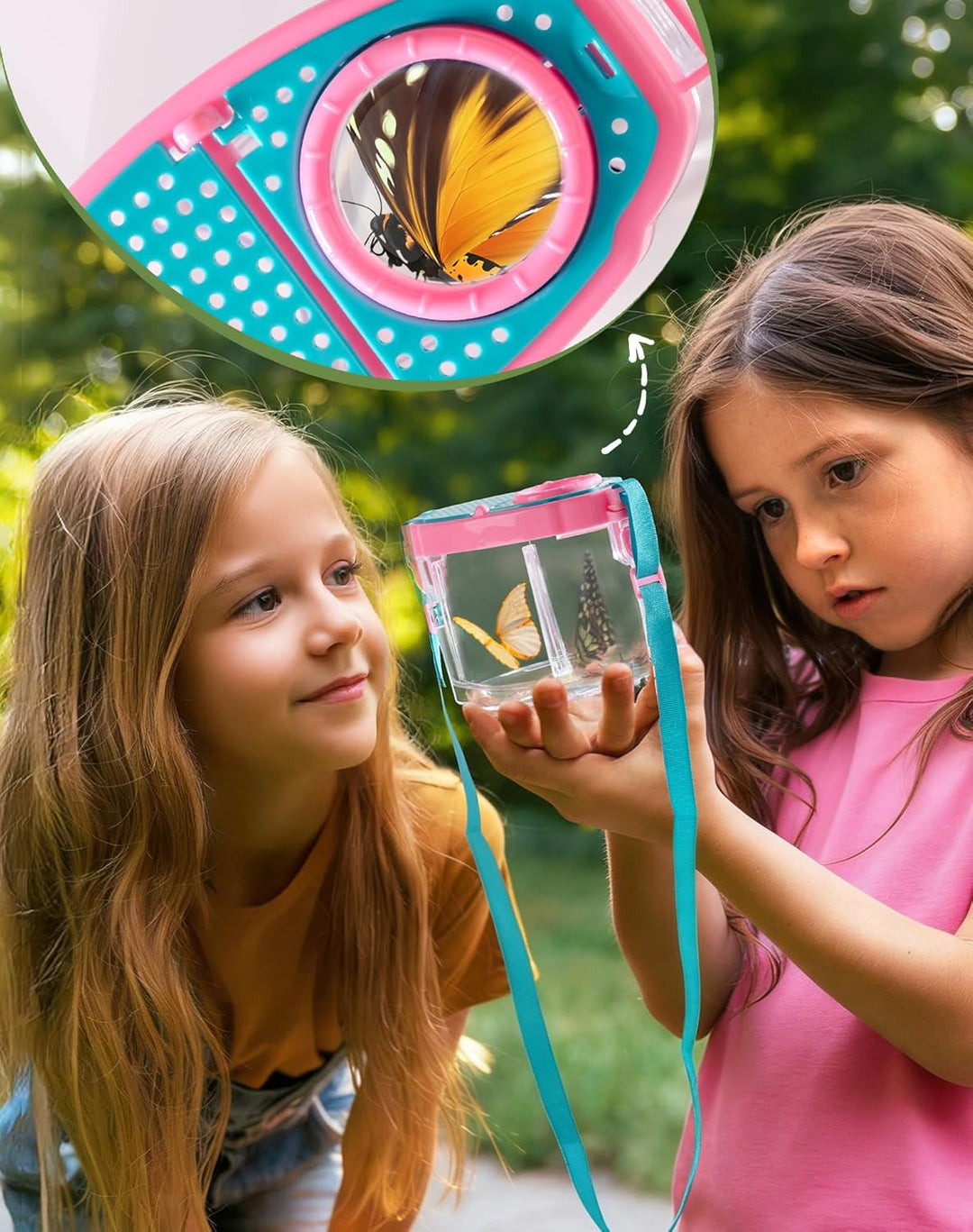 ROBOTIME Insektenfänger & Kinder-Entdecker-Set, 2 Kinder Schmetterlingsfänger-Explorerset, Komplette