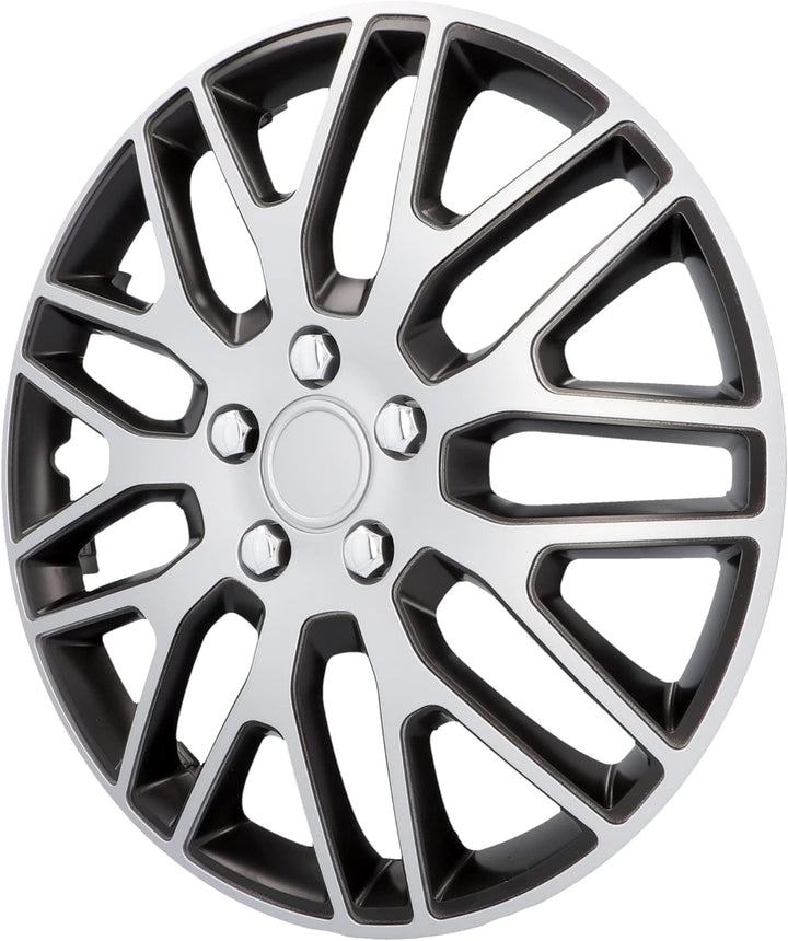 cartrend Radkappen Branch, 15 Zoll, für alle gängigen Stahlfelgen, aus Spezial-ABS-Qualitätskunststo
