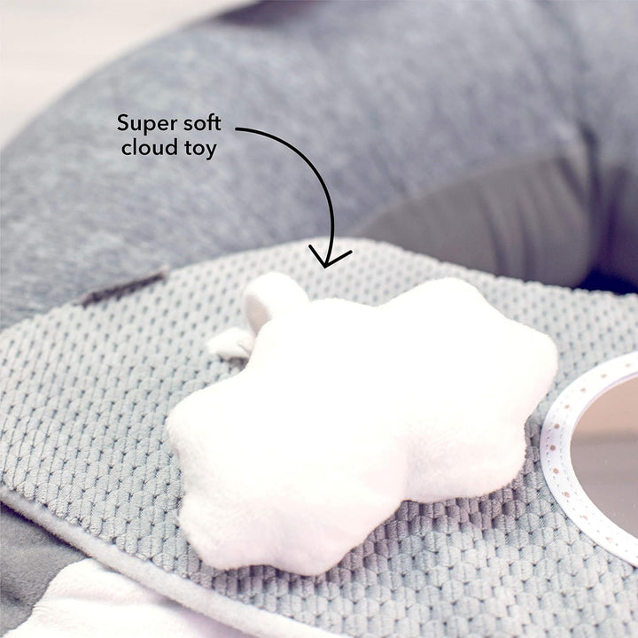 Nuby - Penguin Sit-Me-Up Babysitz - Aufblasbarer Sit & Play Bodensitz mit Tablett und Babyspielzeug