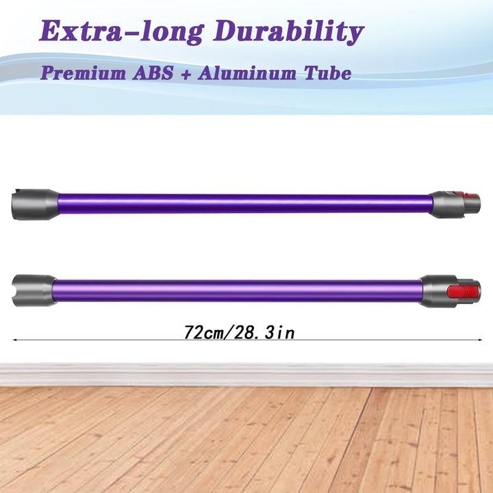 Schnellspanner Verlängerungsrohr kompatibel mit Dyson V7 V8 V10 V11 V15 – 72cm Ersatz Teleskoprohr A