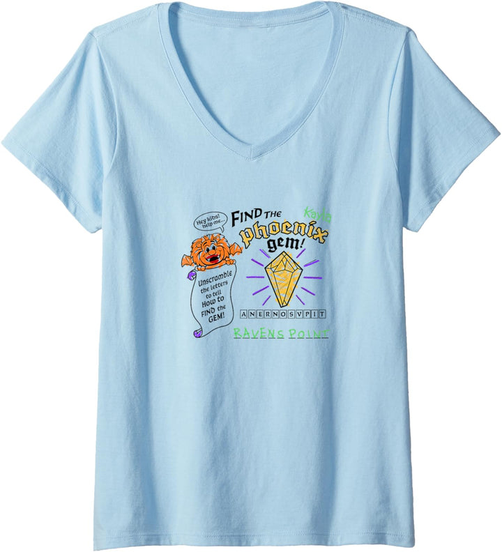 Disney Pixar Onward Manticore's Tavern Kids Menu T-Shirt mit V-Ausschnitt