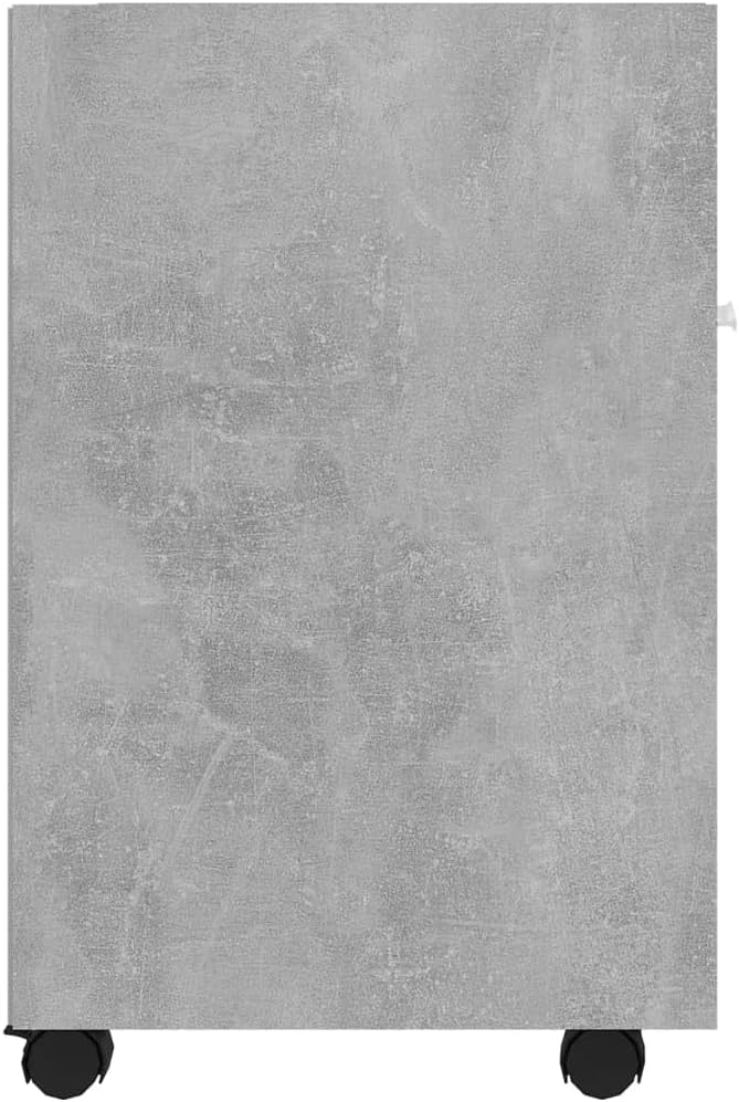 vidaXL Beistellschrank mit Rollen Rollcontainer Bürocontainer Büroschrank Standschrank Schreibtischc