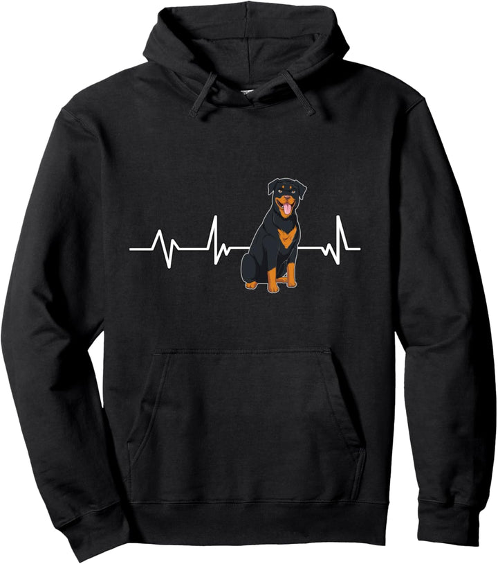 Rottweiler Herzschlag Hundebesitzer Geschenk Rottweiler Pullover Hoodie