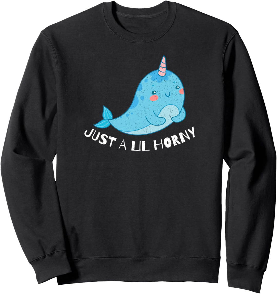 Lustiger Narwal Nur ein fliederfarbenes geiles Einhorn des M Sweatshirt