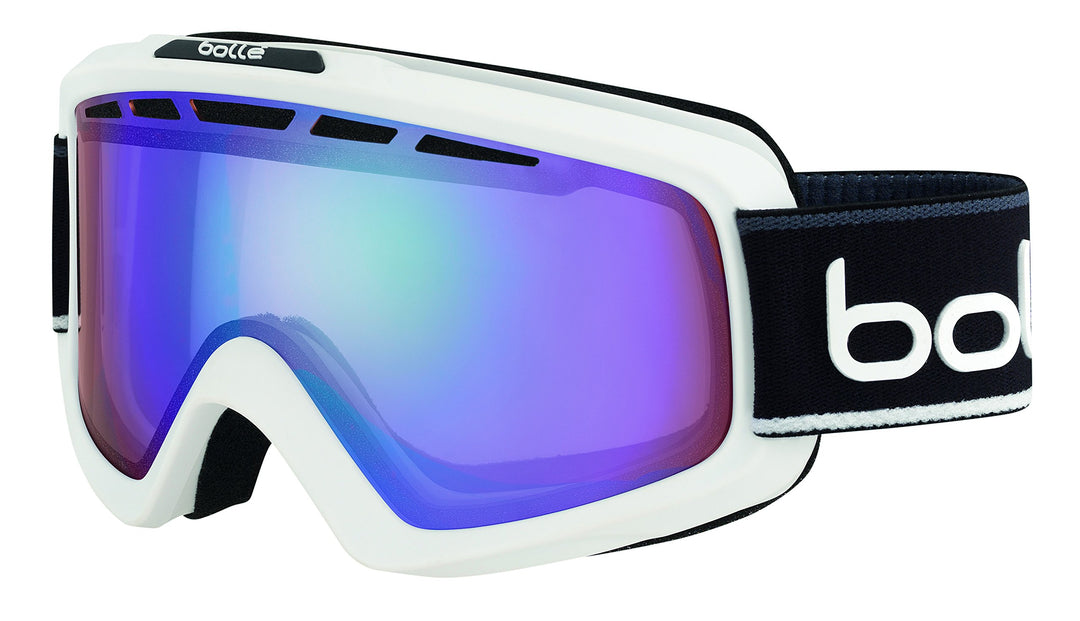 Bollé Unisex Nova Ii Schneebrille M-L Matte White/Black Neon, M-L Matte White/Black Neon