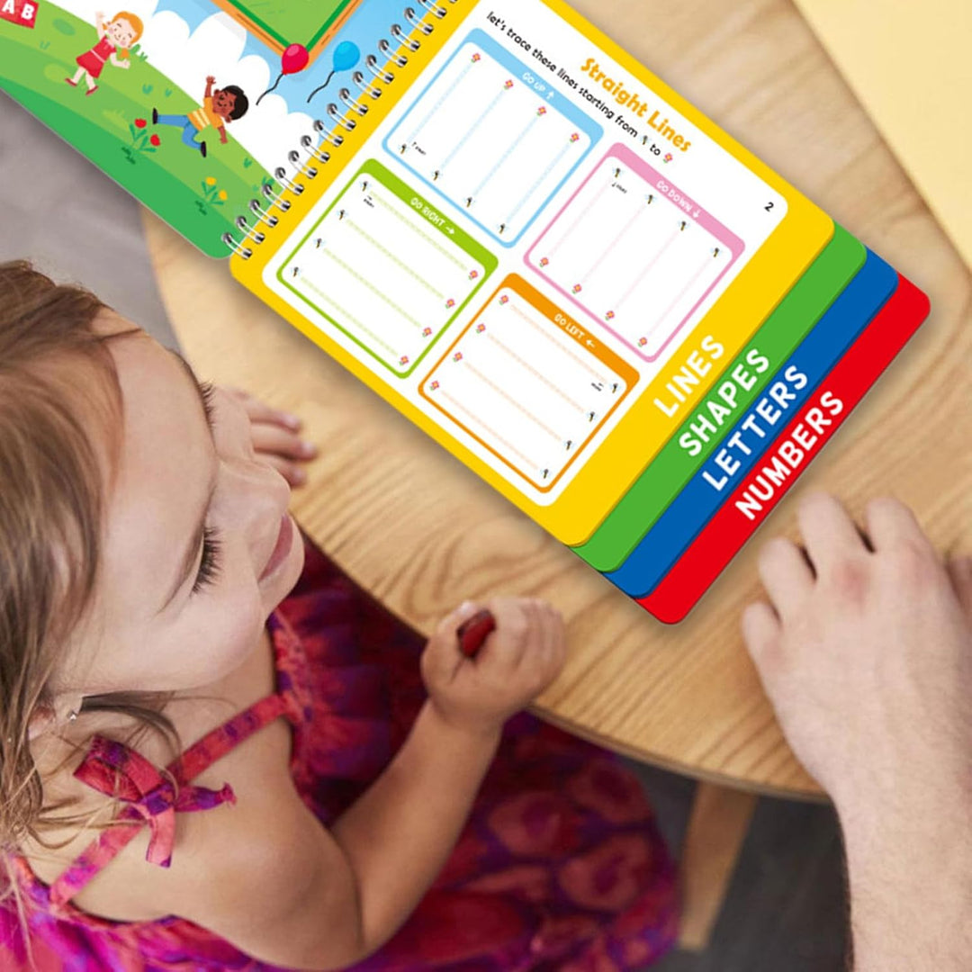 Generisch Schreibbuch Für Kinder - Wiederverwendbare Übungsbücher Zum Nachspuren,Bildungsaktivitäten