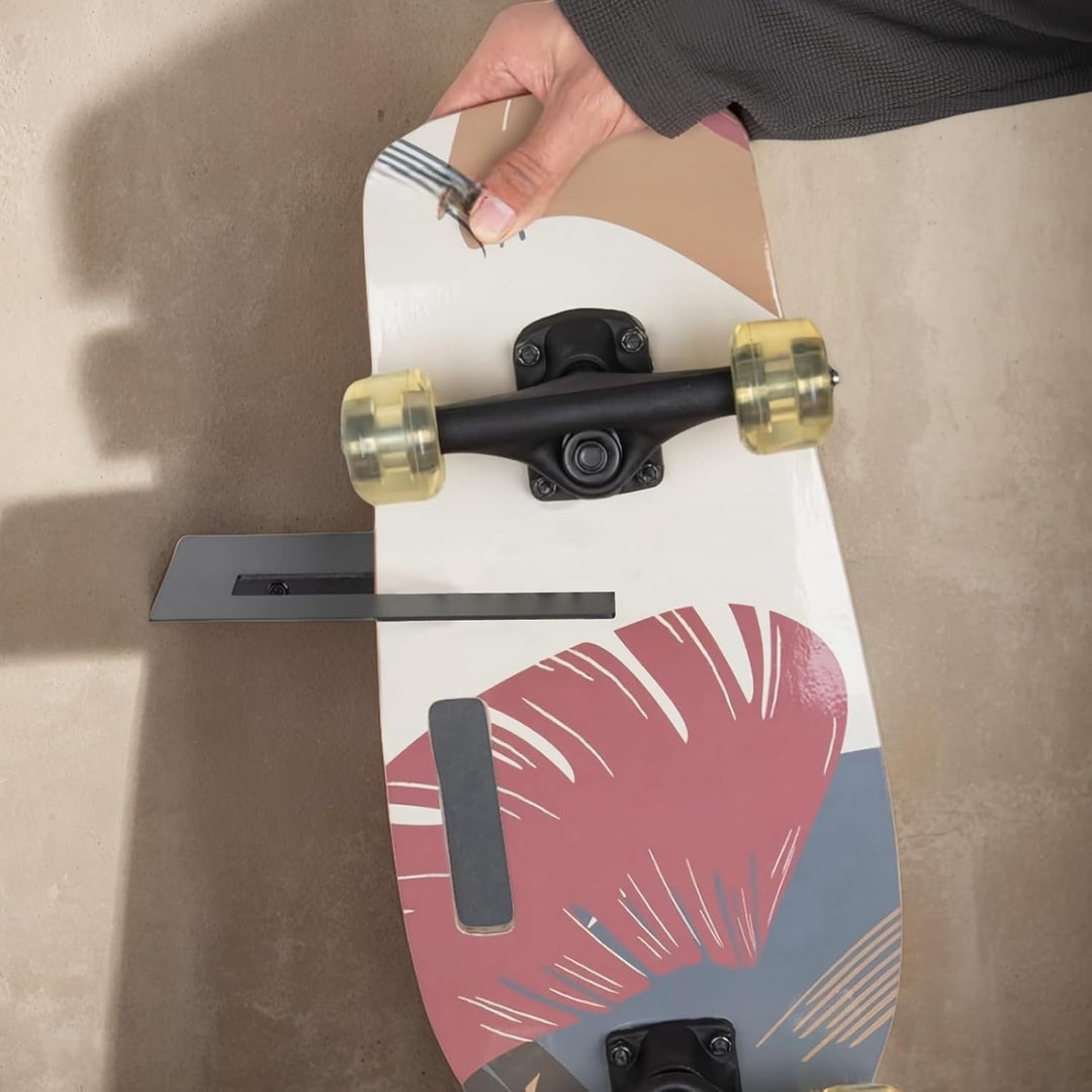 Generisch 2er-Pack Skateboard-Wandhalterung, Metall-Snowboard-Aufbewahrungshaken, Vertikaler Longboa