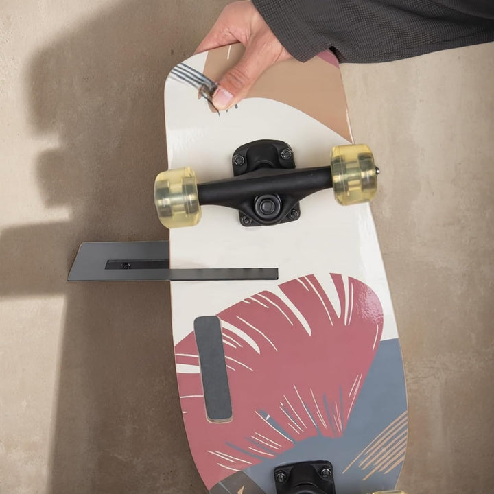 Generisch 2er-Pack Skateboard-Wandhalterung, Metall-Snowboard-Aufbewahrungshaken, Vertikaler Longboa
