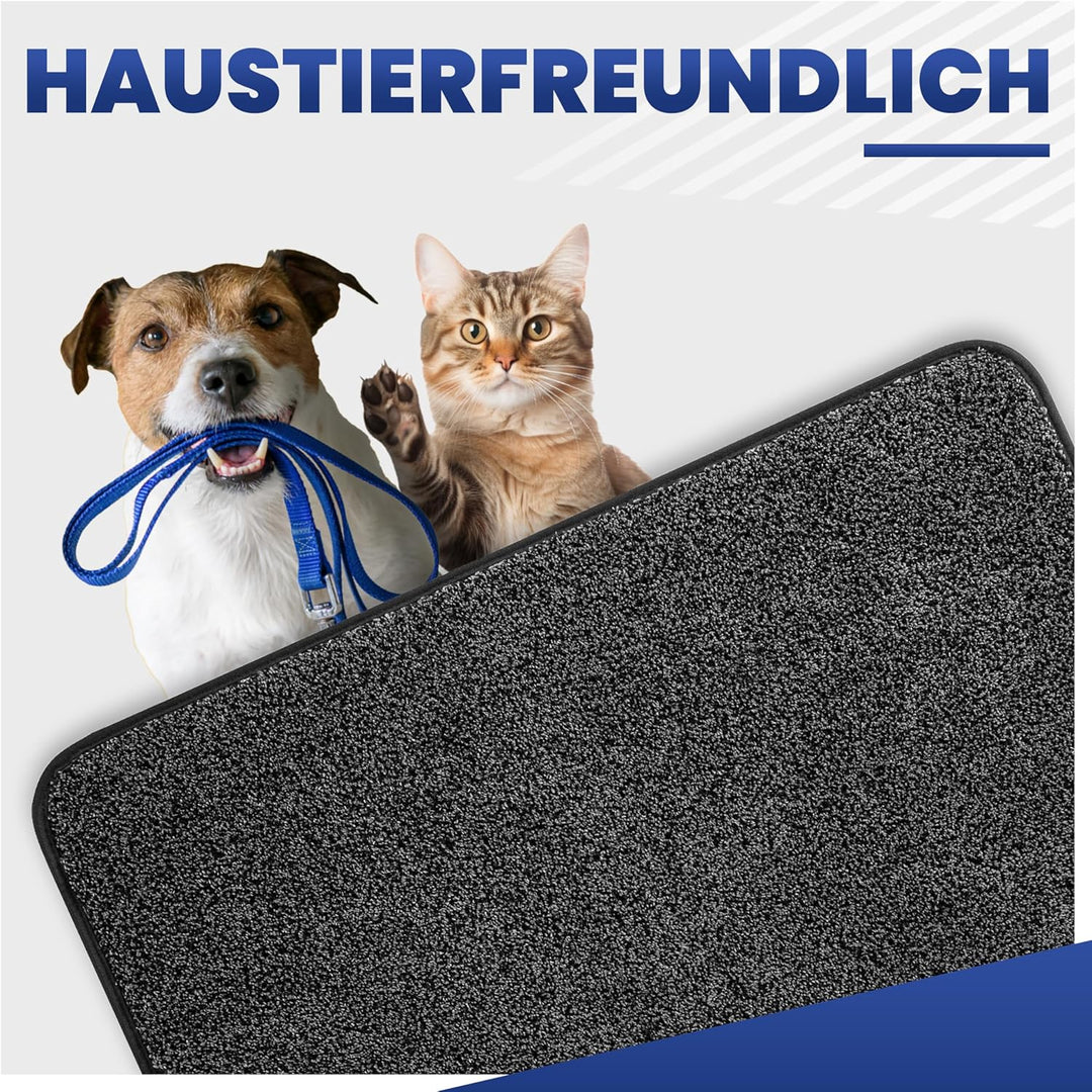 Mibao Fussmatte Innen 60 x 90 cm, Schmutzfangmatte für den Eingangsbereich, Türmatte, rutschfeste, S