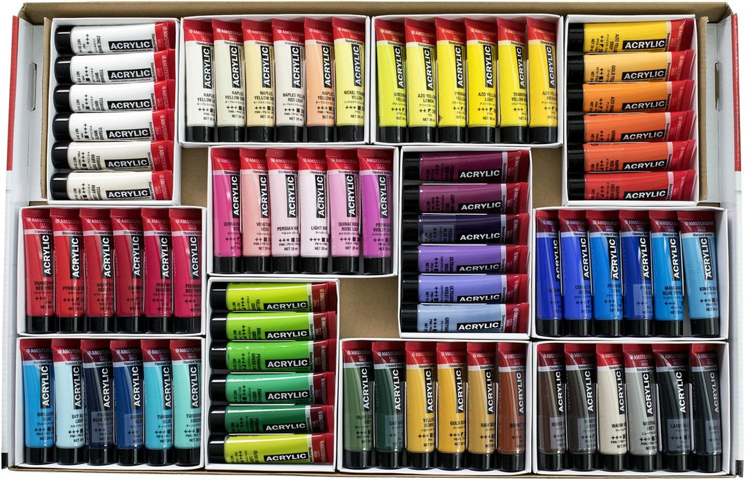 Royal Talens Amsterdam Standard-Farben, 72 Tuben à 20 ml