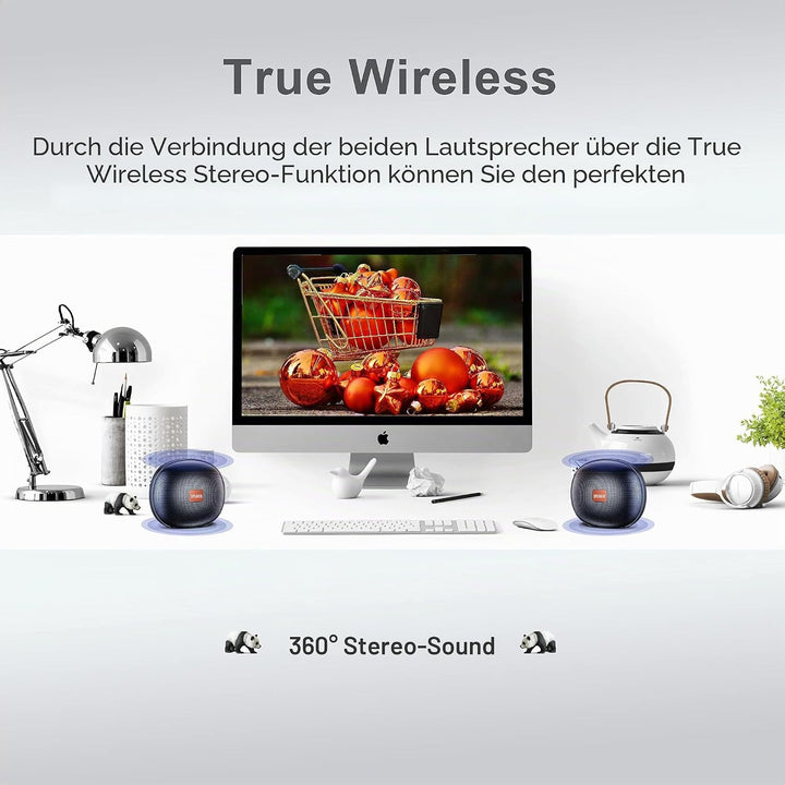 SENXINGYAN Bluetooth Lautsprecher, IPX6 Tragbarer Musikbox 360° HD-Stereo, Soundbox Mini Bluetooth L