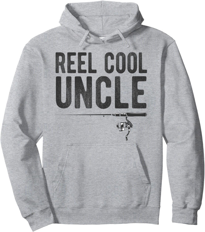 Reel Cool Uncle Funny Fishing Pullover Hoodie