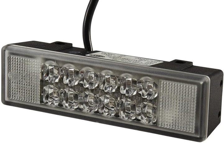 HELLA - LED-Blitz-Kennleuchte - WL-LED - 24V - rot - Schraubanschluss/Einbau - Kabel: 800mm - Stecke