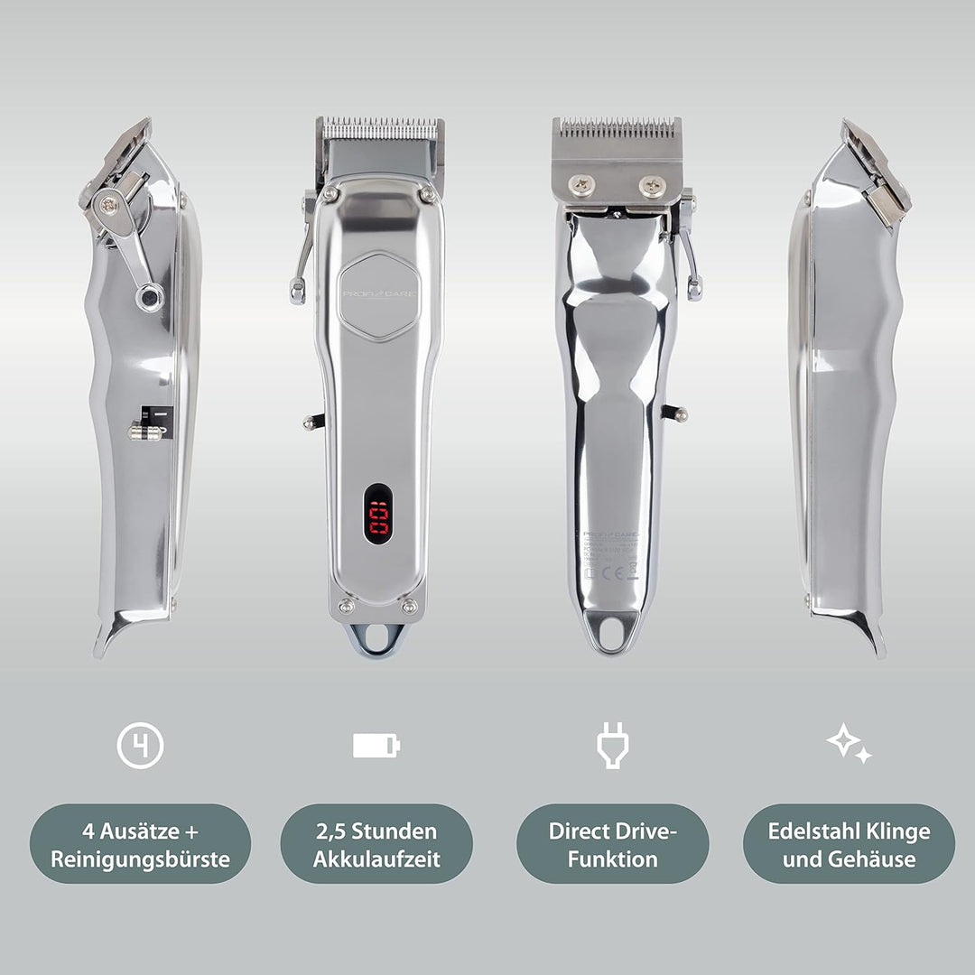 ProfiCare® Haarschneidemaschine u. Bartschneider Herren, Haarschneidemaschine Profi mit 4 abnehmbare