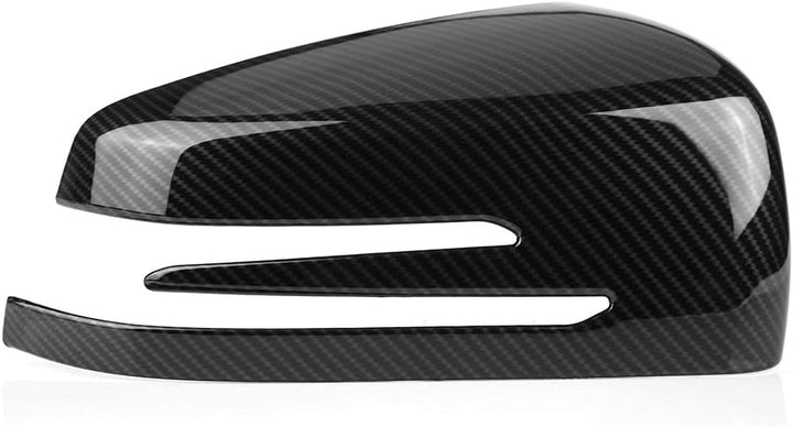 Rückspiegel Abdeckung Carbon W204,Qiilu Carbon Rückspiegel Spiegelabdeckung Aussenspiegel für ABCE C