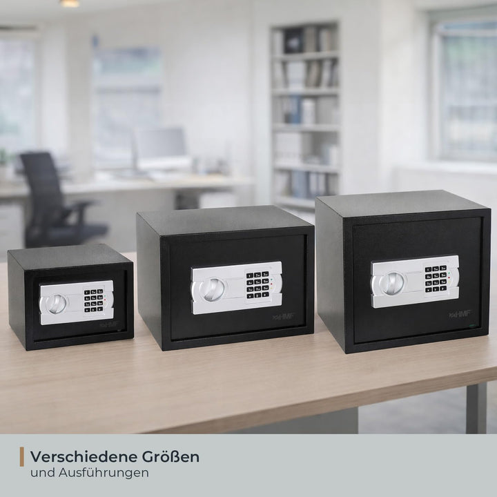 HMF Safe Tresor für Zuhause, Hotel oder Büro, Möbeltresor mit Zahlenschloss für DIN A5 Dokumente | 3
