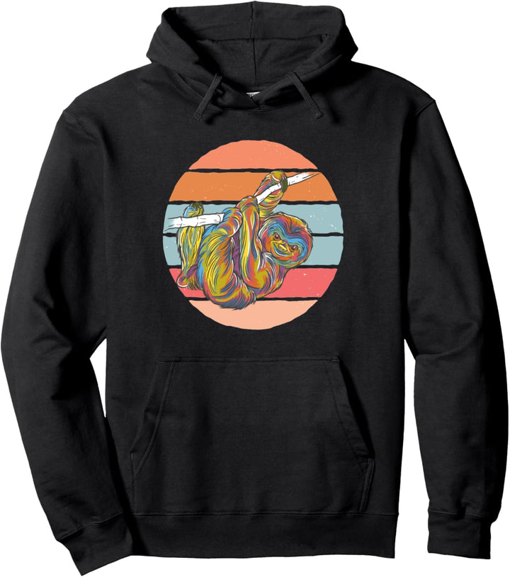 Faultier Aquarell Pullover Hoodie