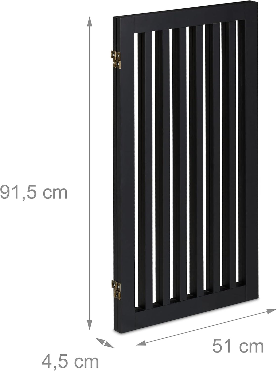 Relaxdays Hundeabsperrgitter, freistehendes Schutzgitter, HxB: 91,5 x 103 cm, MDF, zusammenklappbar,