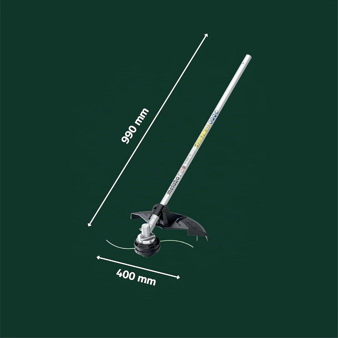 metabo Freischneider-Aufsatz MA-FS 40-40 cm Schnittkreis, werkzeugloser Fadenwechsel, Robustes Metal