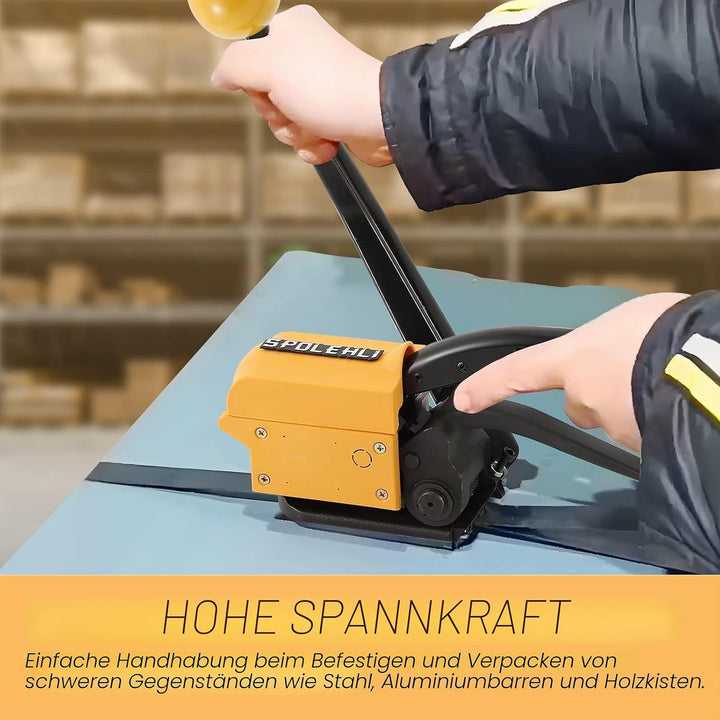 Spolehli Umreifungswerkzeuge aus Stahl Handheld nahtlose Metall Bindungswerkzeug Geeignet eignet sic