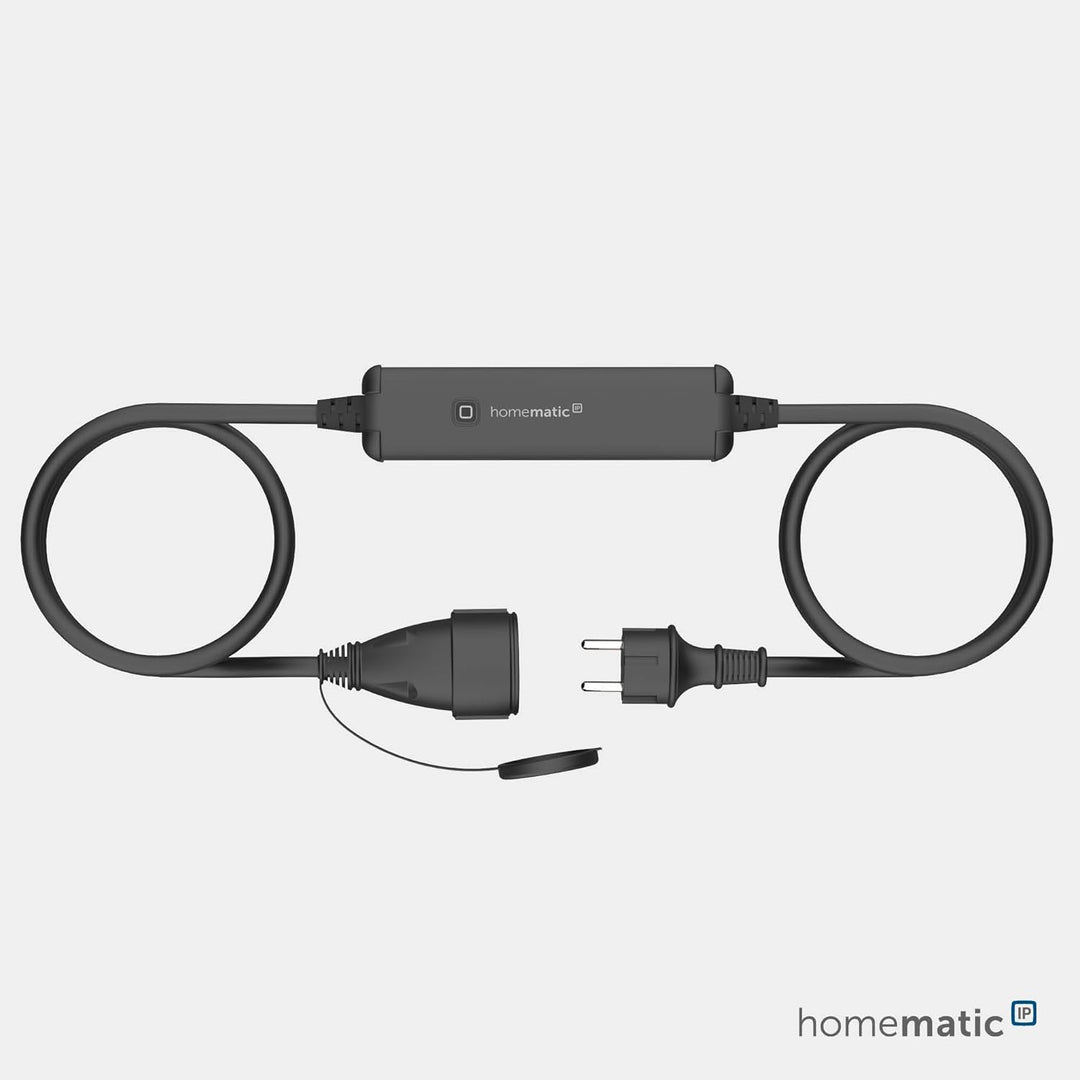 Homematic IP Smart Home Set Aussenbeleuchtung mit Access Point 2, anthrazit + Schalt-Mess-Kabel – au