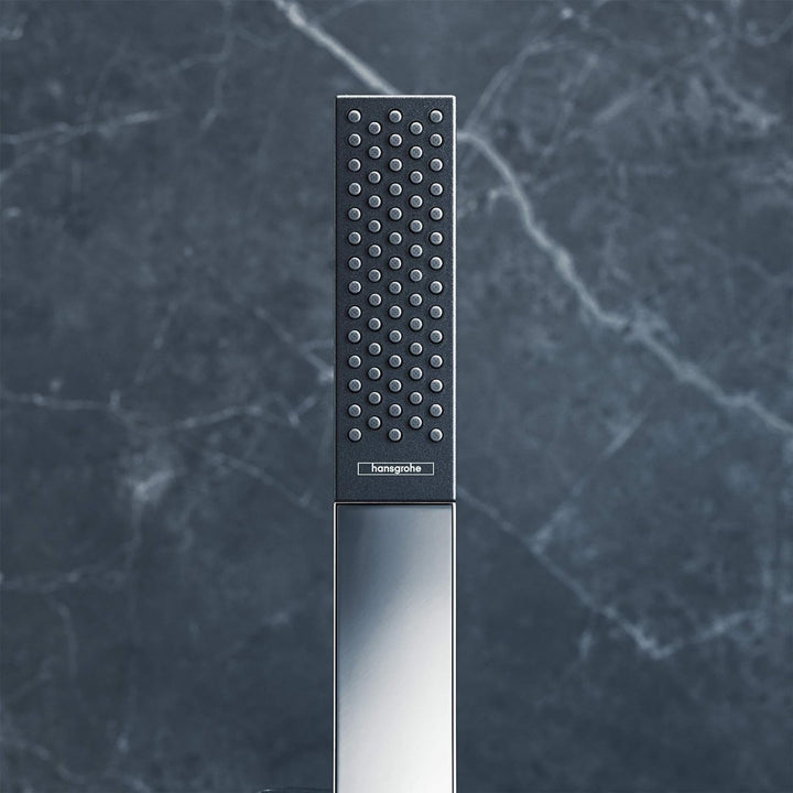 hansgrohe Brauseset Rainfinity 100mm (Duschkopf, Schlauch 125cm, Halter) Chrom Chrom Set mit Brauses