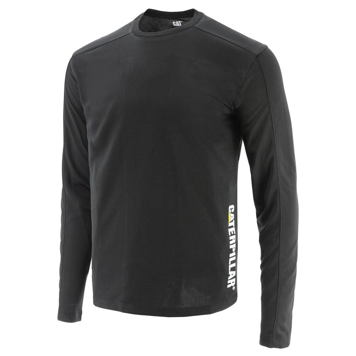 Caterpillar CAT Workwear Herren Coolmax Langarmshirt L Schwarz, L Schwarz