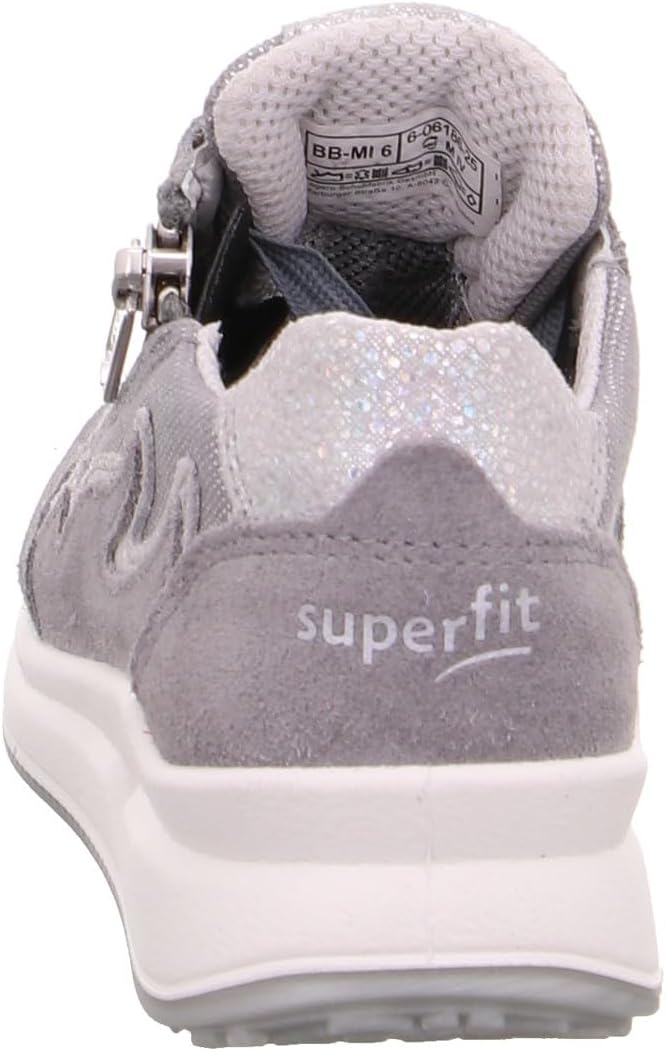 Superfit Mädchen MERIDA Sneaker 26 EU Grau 2500, 26 EU Grau 2500