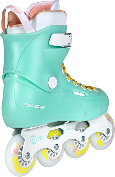 Powerslide Inline Skates Zoom Baby Blue 80, Unisex für Herren und Damen in Blau, 80mm/85A Rollen, AB