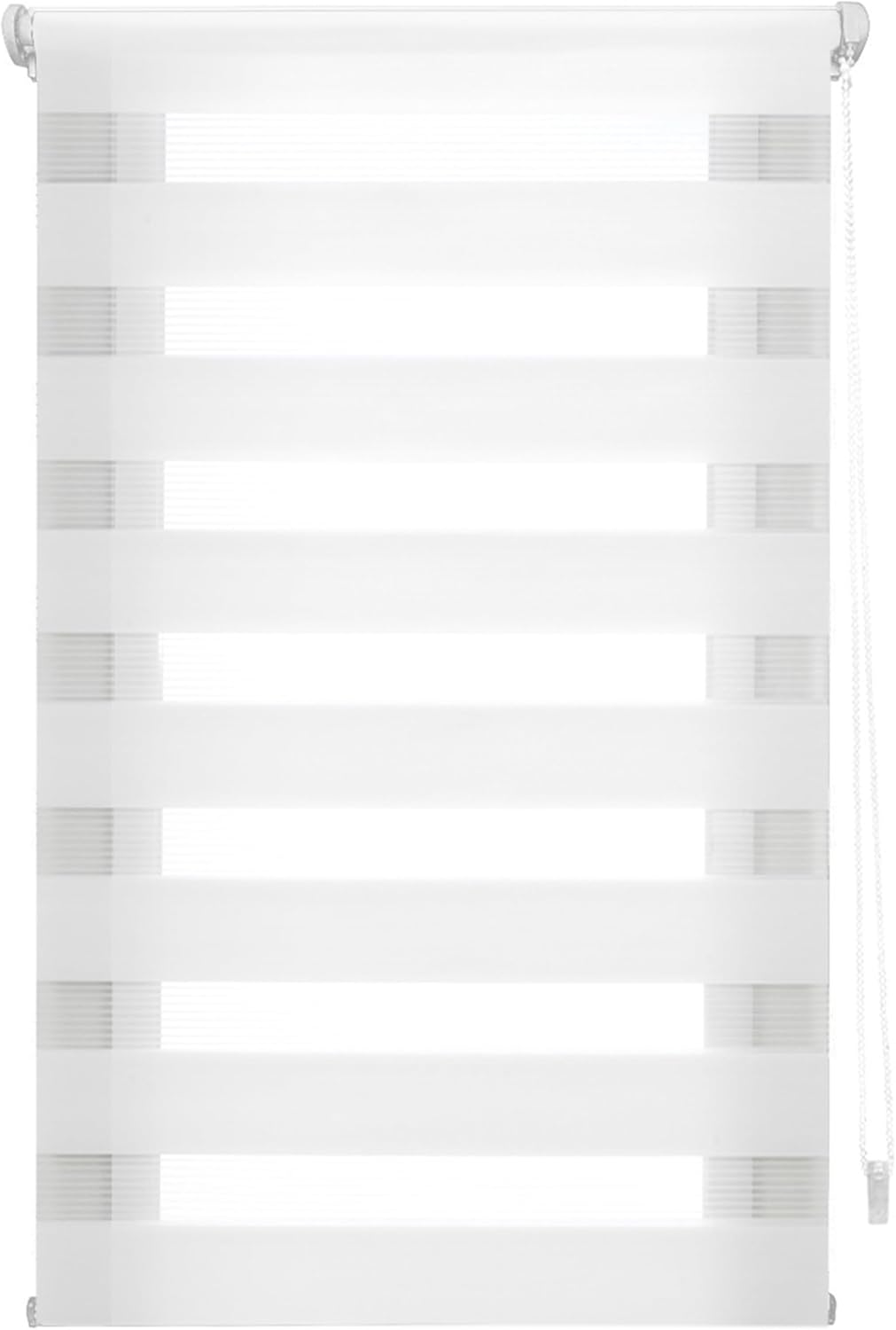 Blindecor - Indus doppelrollo klemmfix ohne bohren - duo rollo klemmfix Gebrochenes Weiss - 87 x 180