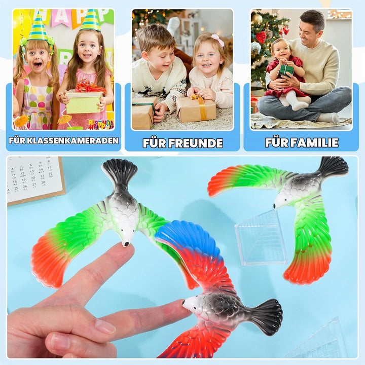 jojofuny 10 Stücke Schwebevogel Kinder Balance Vogel: Finger Balance Eagle Magical Physik Spielzeug