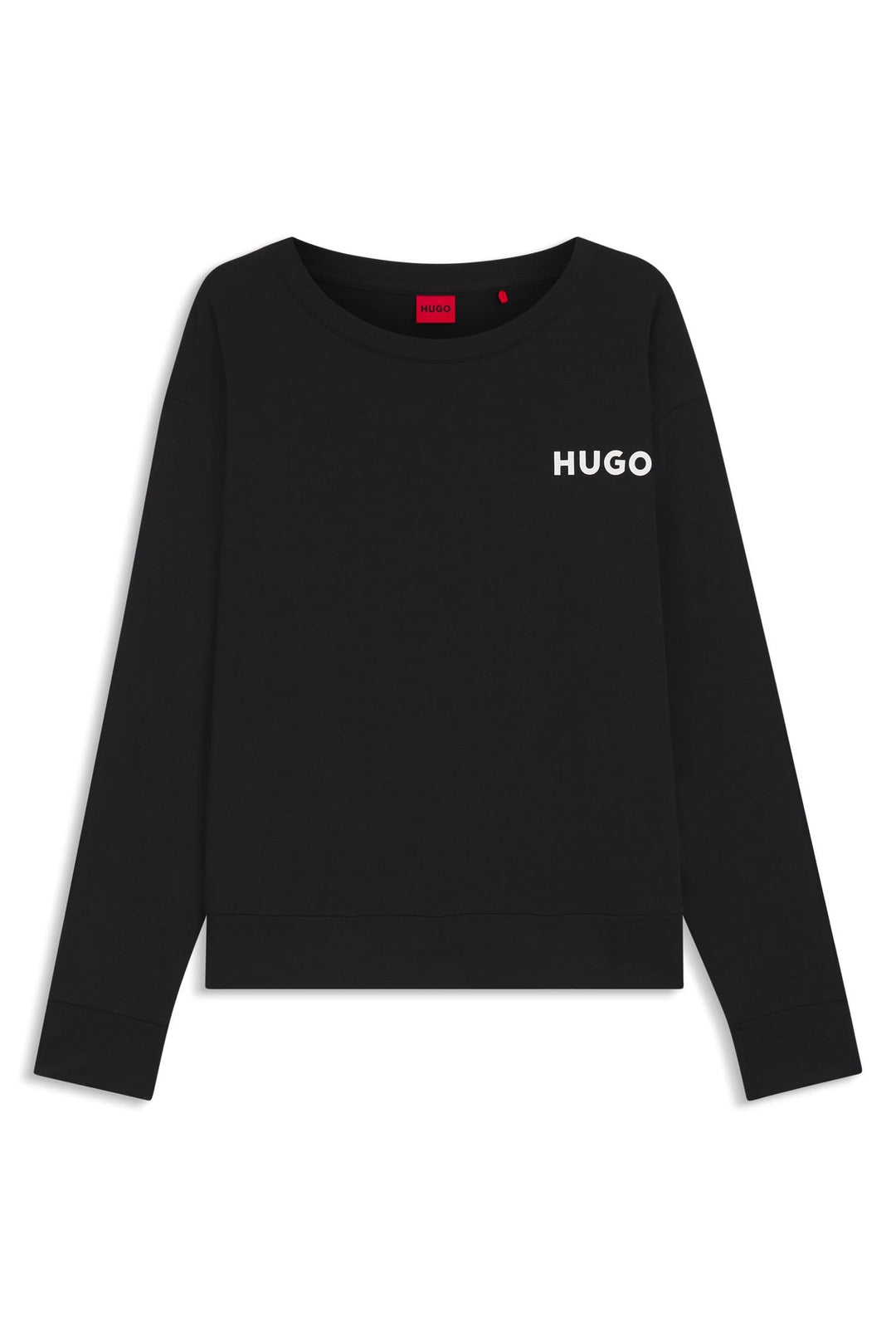 HUGO Damen Unite_ls-Shirt Pyjama_Longsleeve XS Black1, XS Black1