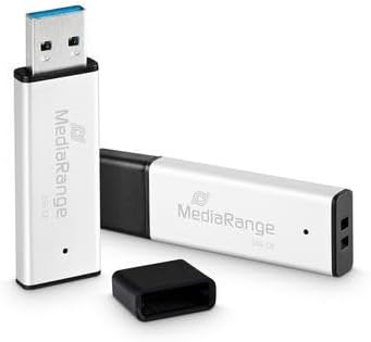 MediaRange USB 3.0 Hochleistungs Speicherstick 256GB - Mini USB Flash-Laufwerk mit hochwertigem Alum