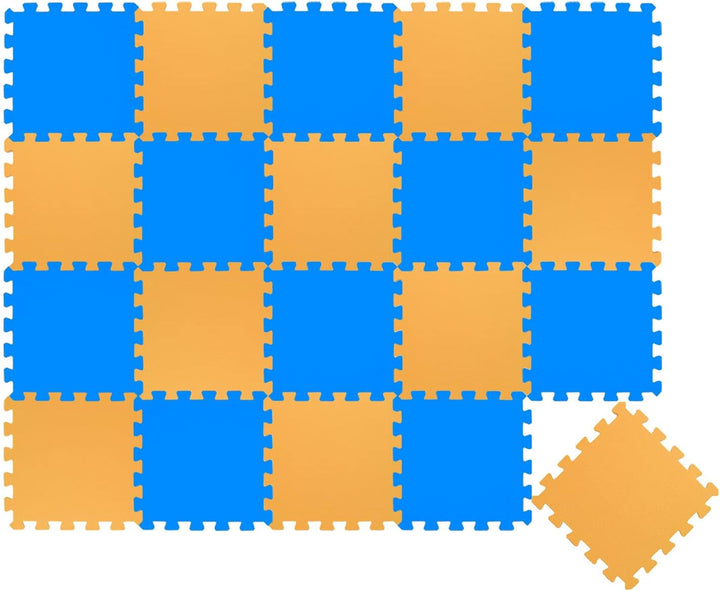 LittleTom 18 Teile Spielmatte Baby ab Null - 30x30 Schaumstoff Puzzlematte Kinder Isomatte Baby Spie