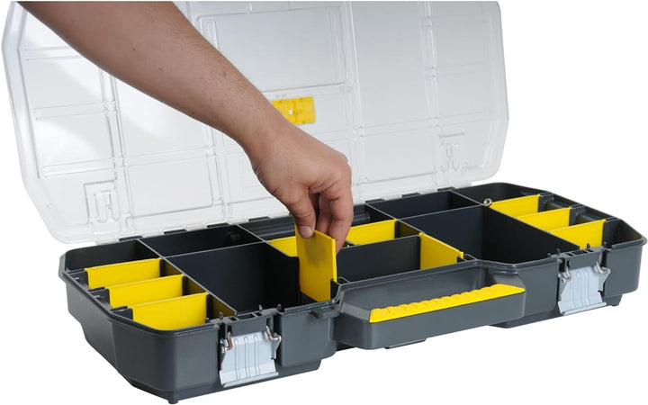 Stanley Werkzeugtrage 2-in-1 Set (67 x 32 x 25 cm, mit Organizeraufsatz, beide Einheiten getrennt ve