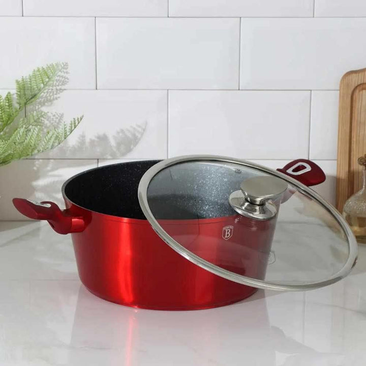 Berlinger Haus - BH/7035 - Küche von 18 PCs, Ausgabe der Burgundy Metallic Line Variety Pack Metalli