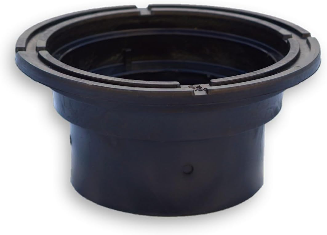 Varile DN160-DN200 Kontrollschachtdeckel Adapter Schwarz Rohrkappe, Deckel für Steigrohr, Schwarz