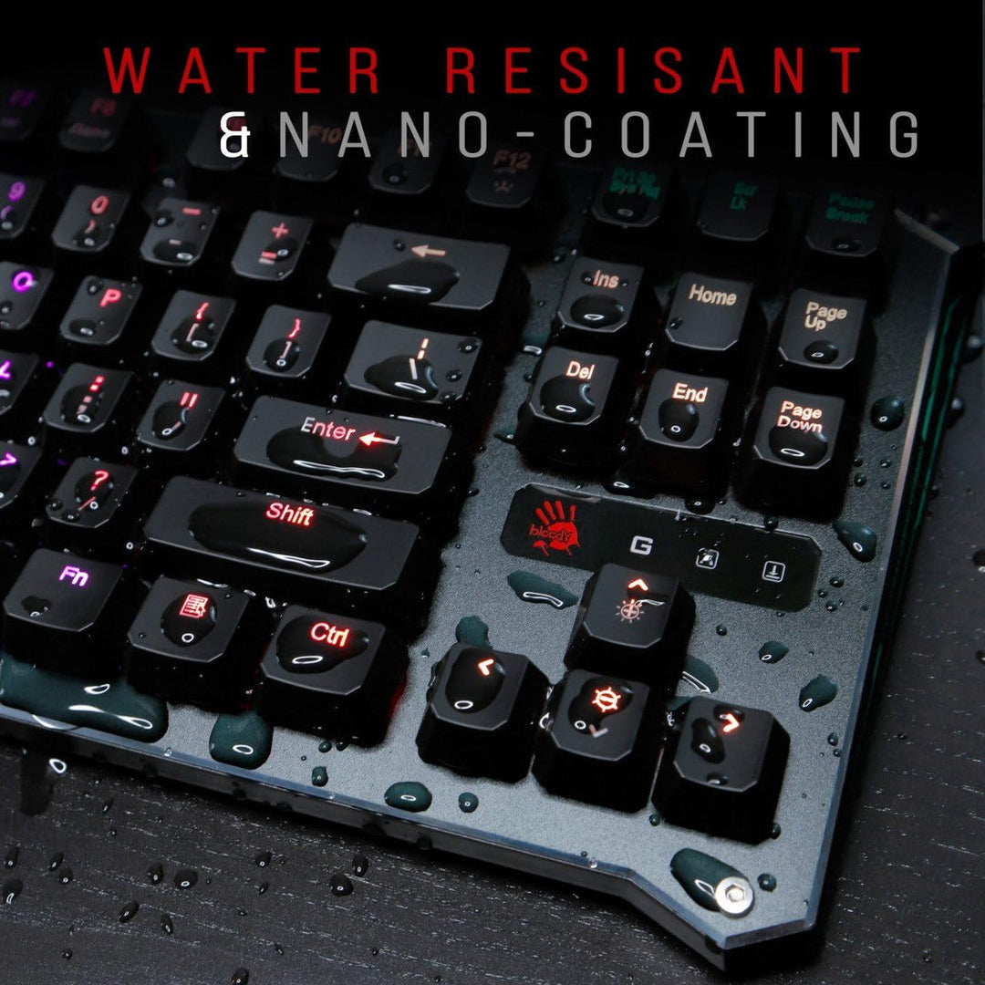 A4Tech Bloody B930A RGB 45991 Compact - TKL B930 – Orange Switch (taktil und klickend), Compact - TK
