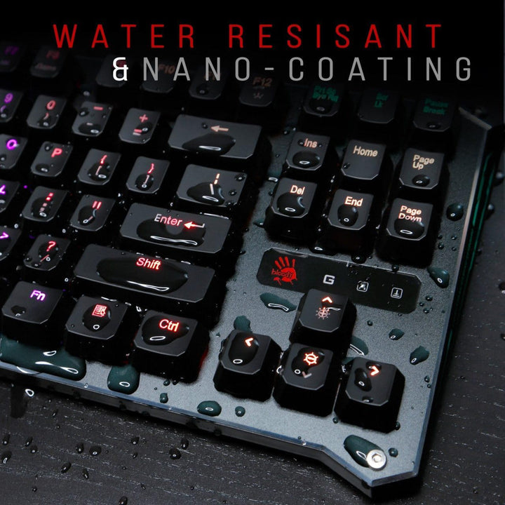 A4Tech Bloody B930A RGB 45991 Compact - TKL B930 – Orange Switch (taktil und klickend), Compact - TK