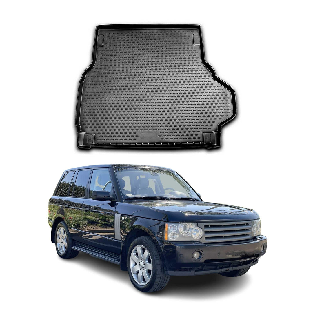 Kofferraummatte Kofferraumwanne kompatibel mit Range Rover 2001-2012 Gummi TPE Schwarz Range Rover 2
