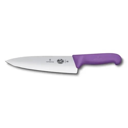 Victorinox Fibrox Kochmesser, Breites Universalmesser für Fleisch, Fisch, Gemüse und Kräuter, 20 cm,