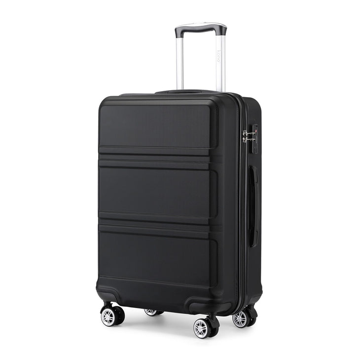 KONO Koffer Trolley Reisekoffer XL (74cm) Schwarz, XL (74cm) Schwarz