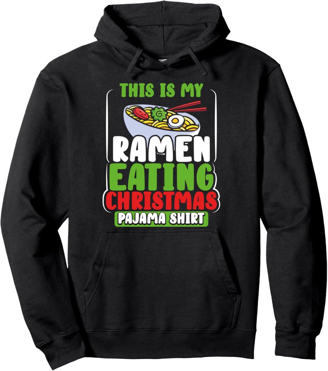 Kids Christmas Ramen Pajamas Gift Girls Boys Women Pajama Pullover Hoodie